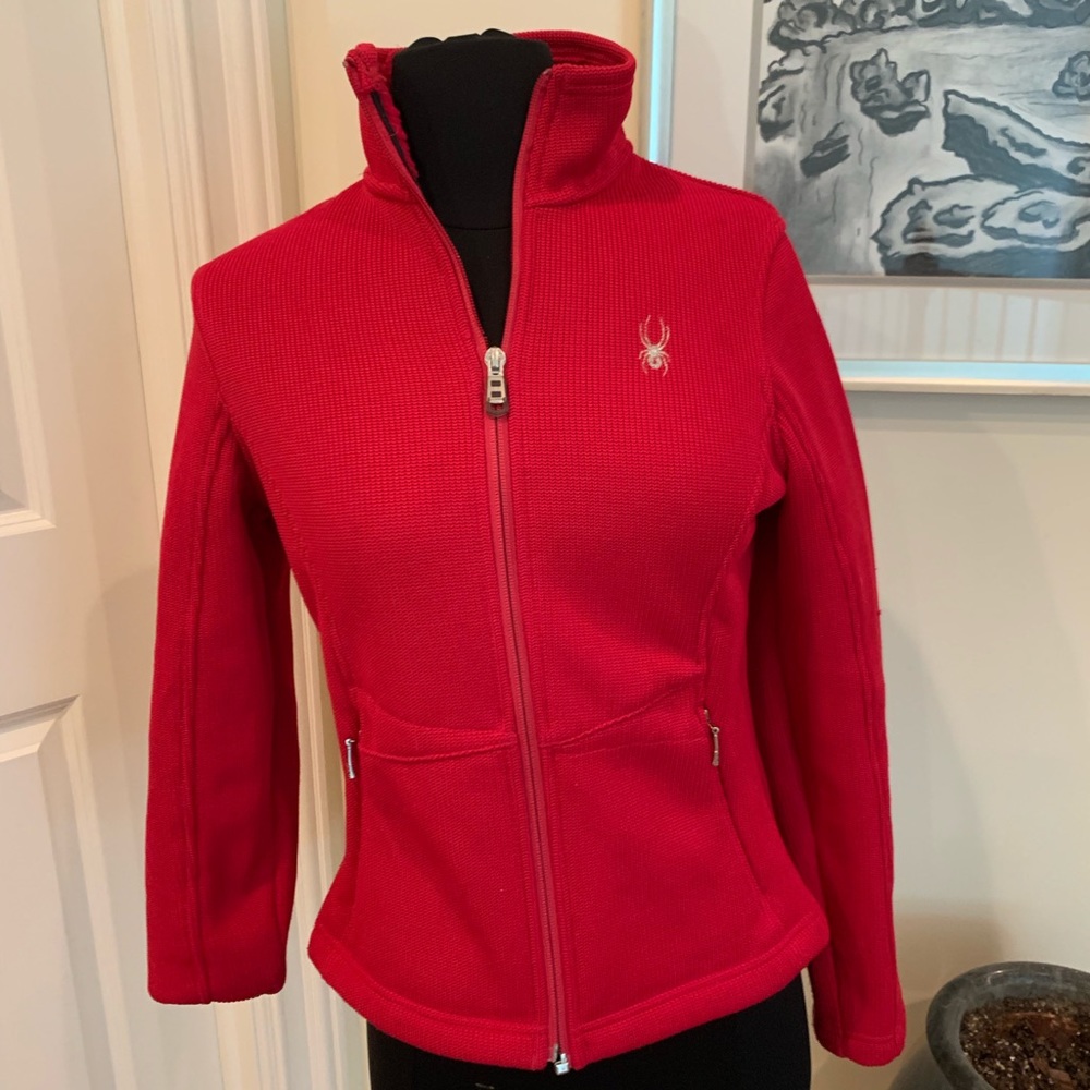 Pink zip up spider jacket